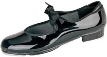 Load image into Gallery viewer, Danshuz 613 Adult Black Patent Leather Value Comfort Ribbon Tie Tap
