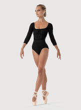 Load image into Gallery viewer, Bloch L4106B ‘Aurora’ Scoop-Neck 3/4 Sleeve Leo
