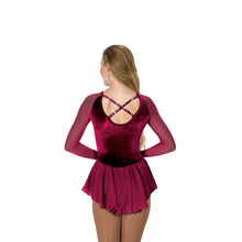 Load image into Gallery viewer, Jerry's 277 Diamante Wine Skating Dress
