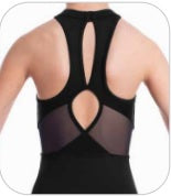 Load image into Gallery viewer, Bloch CL2345 'Leisha' High-Neck Mesh Embroidered Halter Leo
