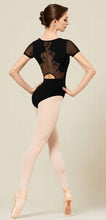 Load image into Gallery viewer, Bloch L2312 'Melaine' V-Neck Mesh &amp; Baroque Embroidered Cap Sleeve Leo
