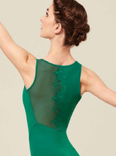 Load image into Gallery viewer, Bloch L2315 'Danika' Scoop-Neck Baroque Embroidered Tank Leo

