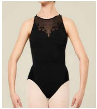 Load image into Gallery viewer, Bloch L2327 'Sora' Mesh &amp; Baroque Embroidered Halter Leo
