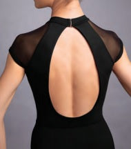 Load image into Gallery viewer, Bloch L3112 'Empress' Weave-Trim Detail Open Back Mesh Cap Sleeve Leo
