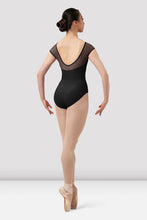 Load image into Gallery viewer, Mirella M5100LM Chevron Boat Neck Low Back Leo
