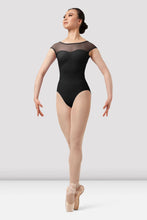 Load image into Gallery viewer, Mirella M5100LM Chevron Boat Neck Low Back Leo
