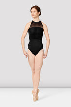 Load image into Gallery viewer, Mirella M8026TM Vienna Mesh High Neck Bodysuit
