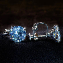 Load image into Gallery viewer, KBG Clear 10mm Single Stone Earring
