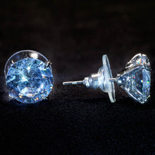 Load image into Gallery viewer, KBG Clear 10mm Single Stone Earring
