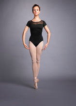 Load image into Gallery viewer, Bloch L3549 'Vidalia' Scoop Neck Mesh Wrap Back Cap Sleeve Leo
