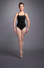 Load image into Gallery viewer, Bloch TWL3597 'Miro' Girls Scoop-Neck Mesh-Back Weave-Trim Detail Leo
